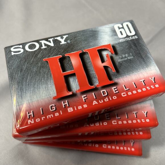 SEALED! Sony 4 Pack HF High Fidelity 60 Minute C-60HFC Cassette Normal Bias New - Picture 1 of 7